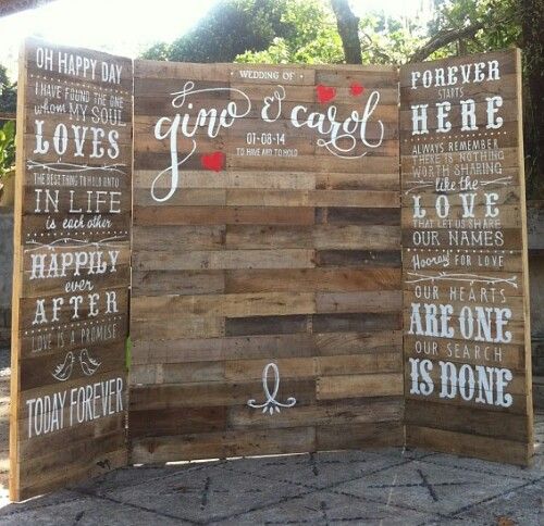 Cómo hacer un photocall para una boda